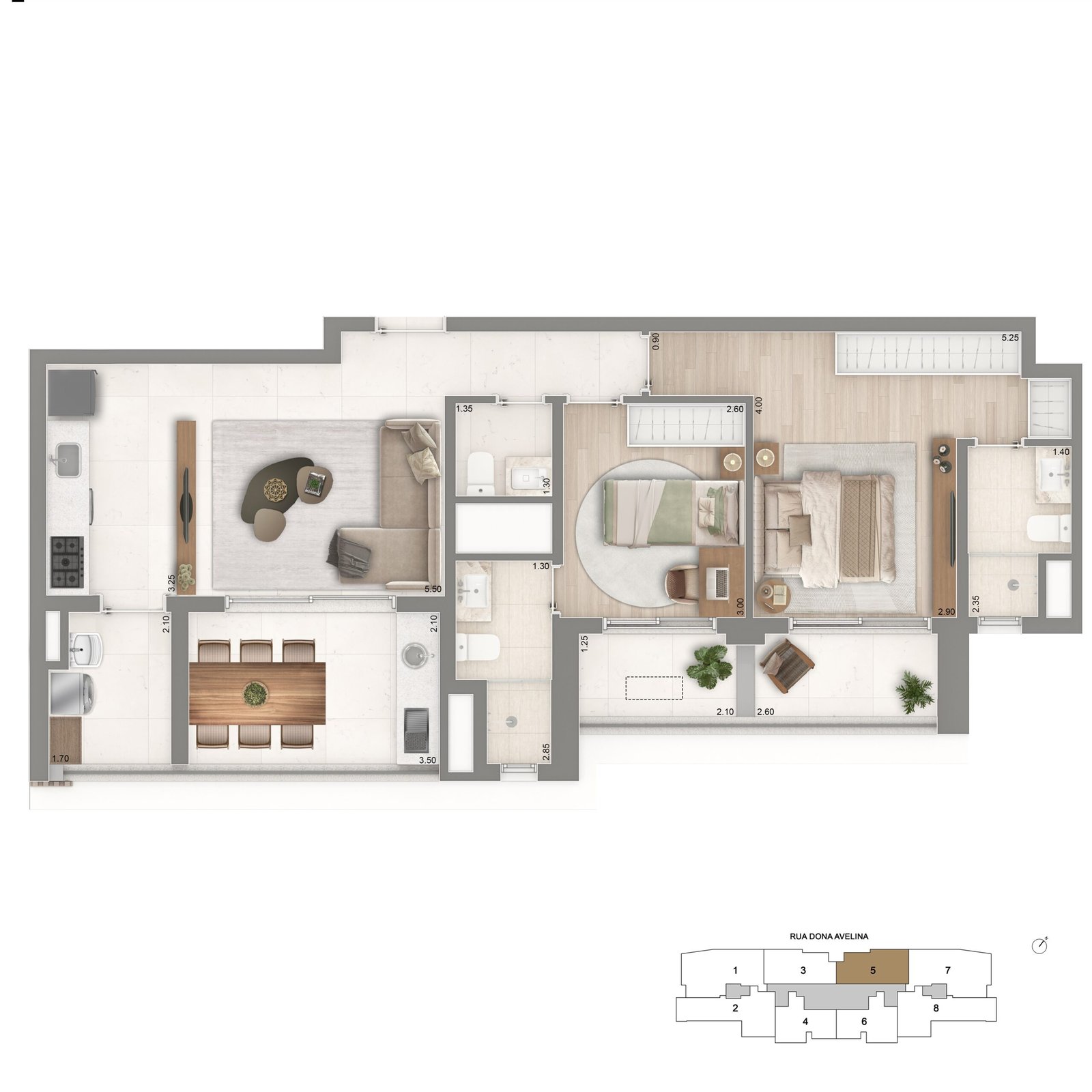 apartamento the palace oasis_ PLANTA TIPO FINAL 05 OPÇÃO_HR5