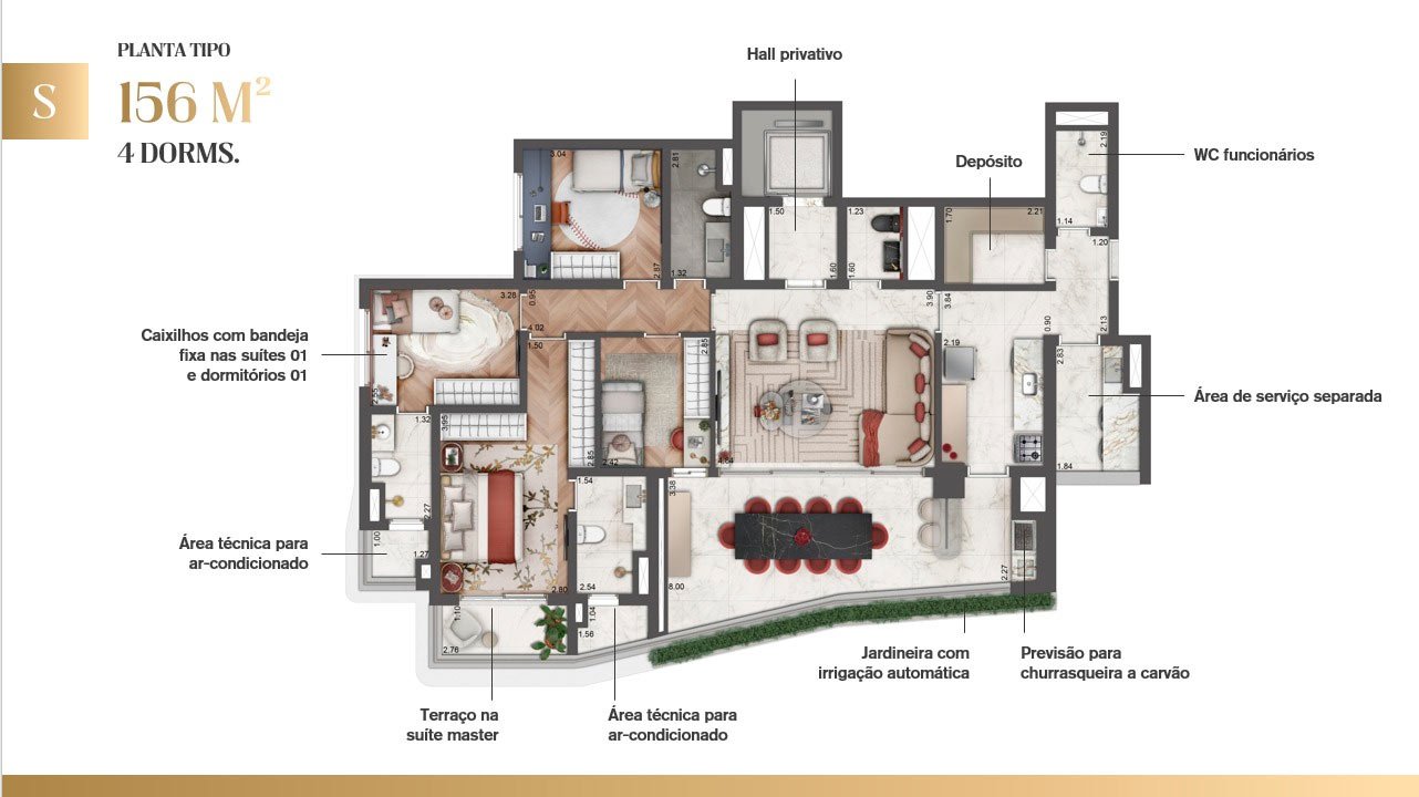 Apartamento Le six Lavvi Paraíso